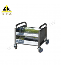 Two-shelved Stainless Steel Book Trolley(TR-03S) 